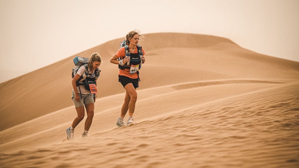 Marathon des Sables in Sahara, Morocco